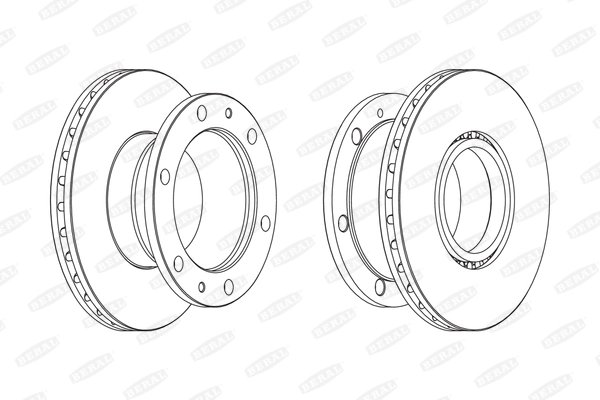 DISC FRANA BERAL BCR322A - Compatibil cu IVECO