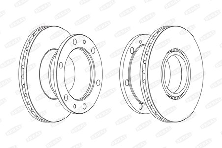DISC FRANA BERAL BCR322A - Compatibil cu IVECO