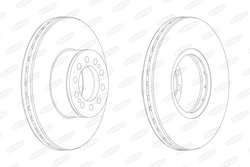 DISC FRANA BERAL BCR330A - Compatibil cu MAN