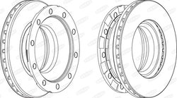 DISC FRANA BERAL BCR336A - Piesa auto compatibila cu mai multe marci