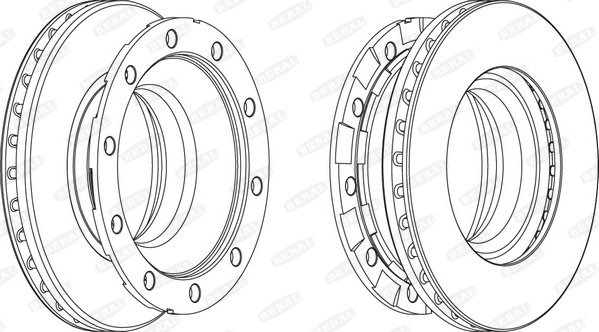 DISC FRANA BERAL BCR336A - Piesa auto compatibila cu mai multe marci