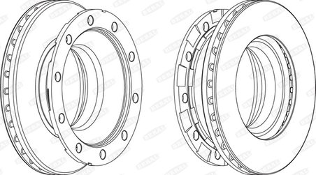 DISC FRANA BERAL BCR336A - Piesa auto compatibila cu mai multe marci