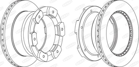 DISC FRANA BERAL BCR332A - Compatibil cu IVECO