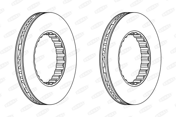 DISC FRANA BERAL BCR348A - Compatibil cu RENAULT TRUCKS, VOLVO