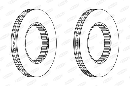 DISC FRANA BERAL BCR348A - Compatibil cu RENAULT TRUCKS, VOLVO