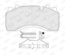 Set placute frana Beral BCV29142TK