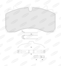 SET PLACUTE FRANA BERAL BCV29162TK - Piesa auto compatibila cu mai multe marci