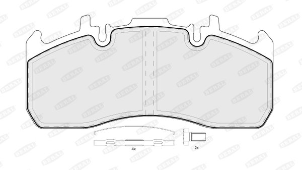 Set placute frana Beral BCV29173TK