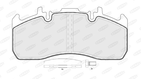 Set placute frana Beral BCV29173TK