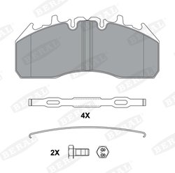 Set placute frana Beral BCV29174TK
