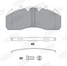 SET PLACUTE FRANA BERAL BCV29174TK - Compatibil cu FORD, MERCEDES-BENZ, RENAULT TRUCKS, SOLARIS, VOLVO