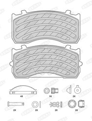 Set placute frana Beral BCV29183TK