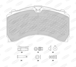 Set placute frana Beral BCV29244TK