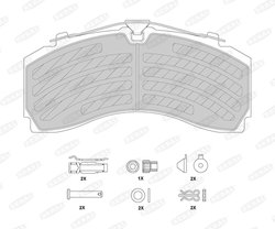 Set placute frana Beral BCV29246TK