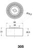 Mecanism tensionare curea distributie Japanparts BE-305