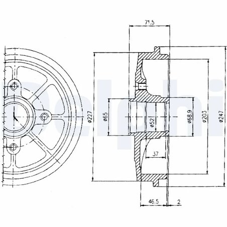 Tambur frana Delphi BF392