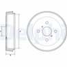 TAMBUR FRANA DELPHI BF530 - Compatibil cu TOYOTA