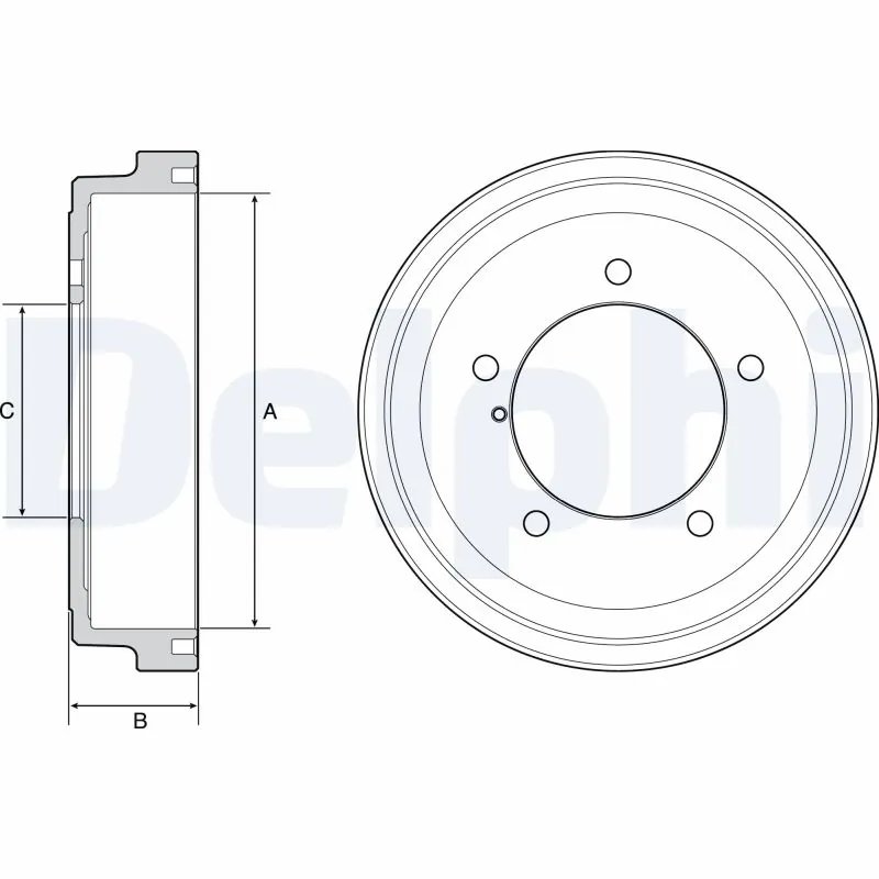 Tambur frana Delphi BF531