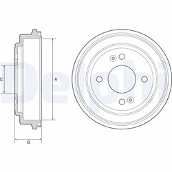 TAMBUR FRANA DELPHI BF551 - Compatibil cu HYUNDAI