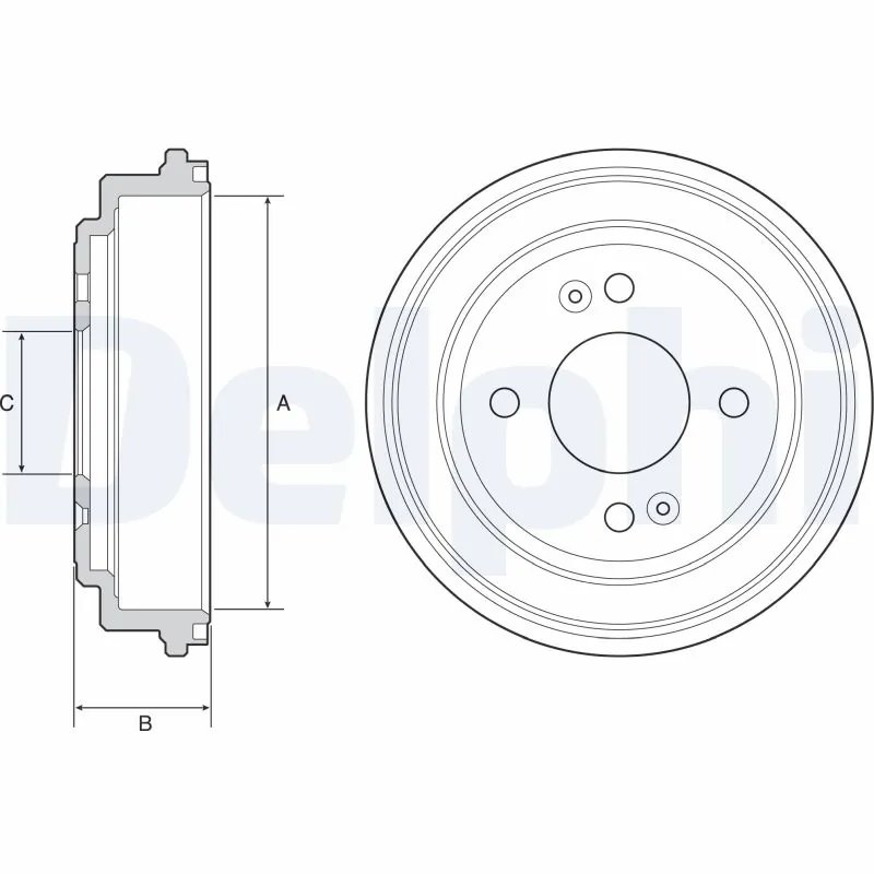 TAMBUR FRANA DELPHI BF551 - Compatibil cu HYUNDAI
