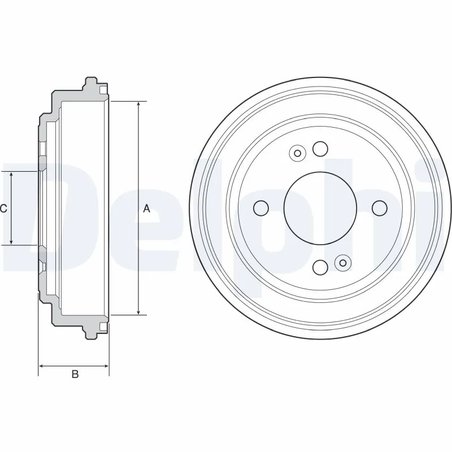 TAMBUR FRANA DELPHI BF551 - Compatibil cu HYUNDAI