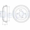 TAMBUR FRANA DELPHI BF551 - Compatibil cu HYUNDAI