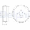 Tambur frana Delphi BF552