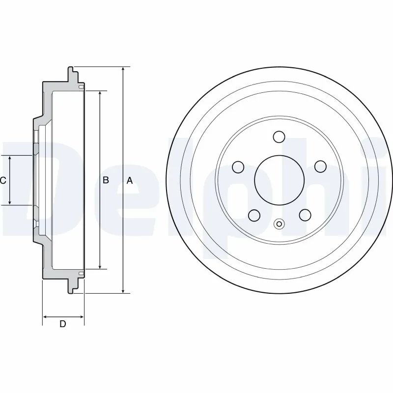 TAMBUR FRANA DELPHI BF561 - Compatibil cu VW