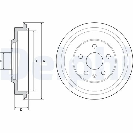 TAMBUR FRANA DELPHI BF561 - Compatibil cu VW