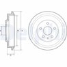 TAMBUR FRANA DELPHI BF561 - Compatibil cu VW