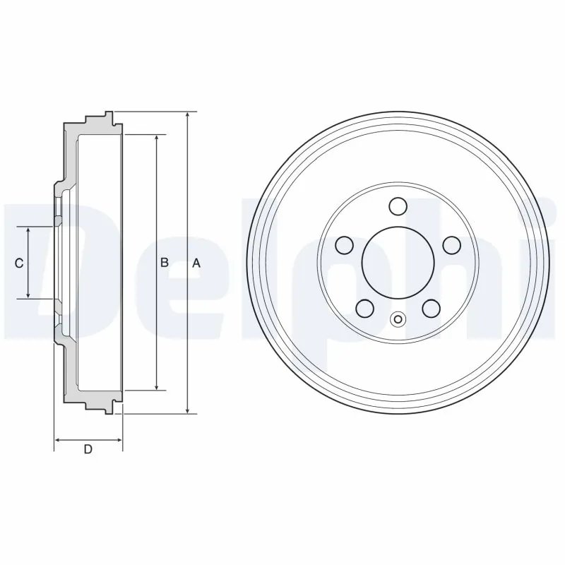 Tambur frana Delphi BF575
