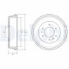 TAMBUR FRANA DELPHI BF581 - Compatibil cu FORD, MAZDA
