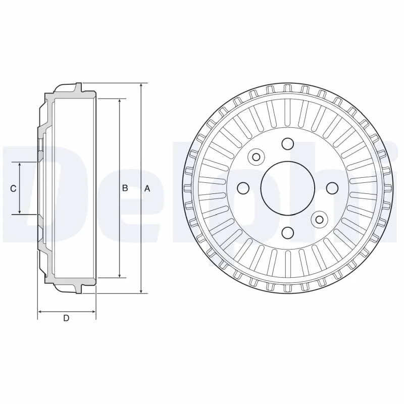 Tambur frana Delphi BF594