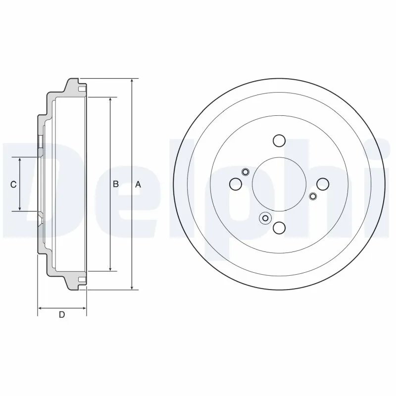 Tambur frana Delphi BF596