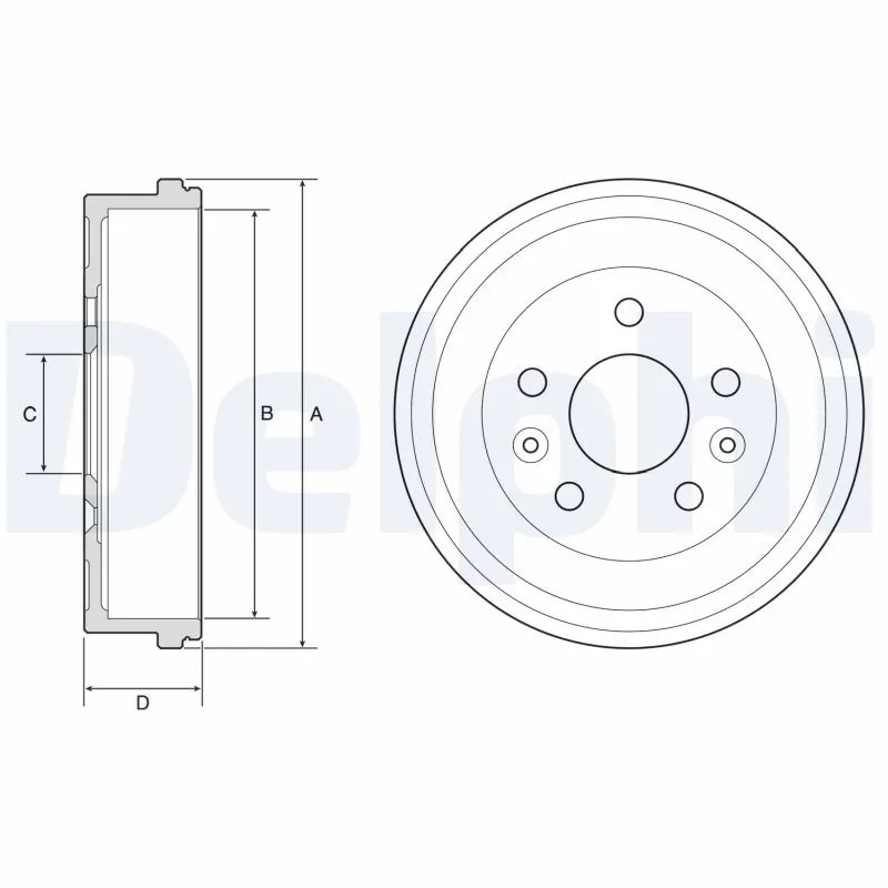 Tambur frana Delphi BF597