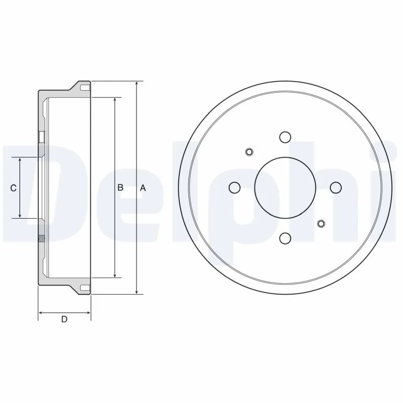 Tambur frana Delphi BF604