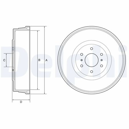 Tambur frana Delphi BF623