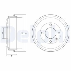 Tambur frana Delphi BF638