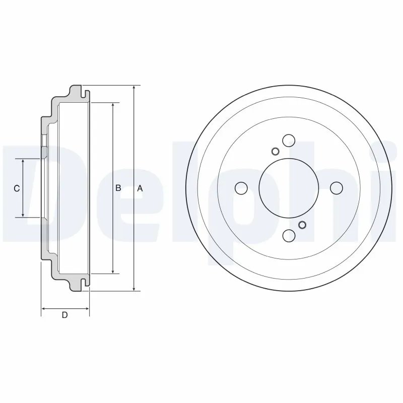 TAMBUR FRANA DELPHI BF646 - Compatibil cu SUZUKI