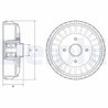 Tambur frana Delphi BFR768