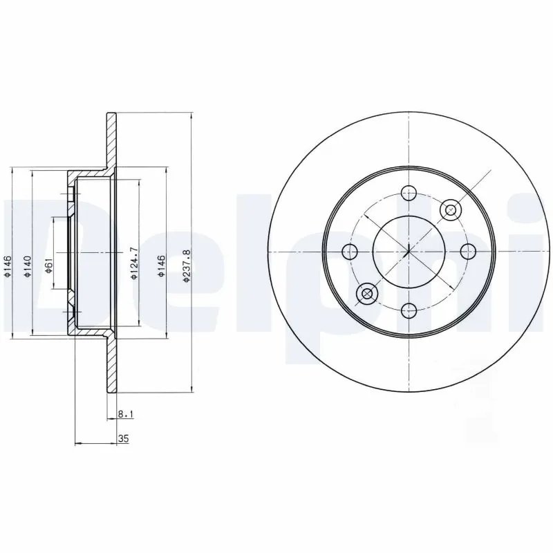 Disc frana Delphi BG2258