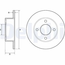 Disc frana Delphi BG2343