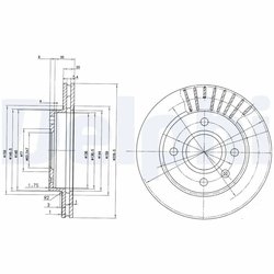 Disc frana Delphi BG2440