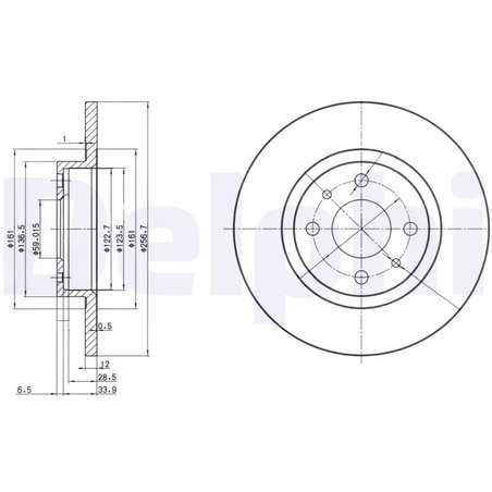 Disc frana Delphi BG2411