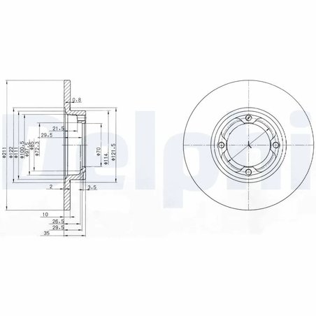 Disc frana Delphi BG2533