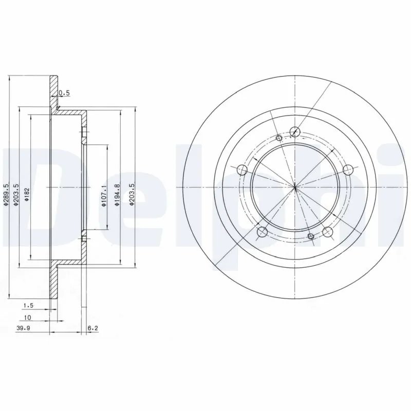 Disc frana Delphi BG2584