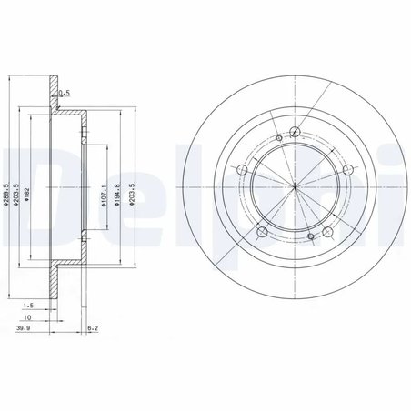 Disc frana Delphi BG2584