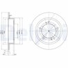 Disc frana Delphi BG2584