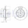DISC FRANA DELPHI BG2623C - Compatibil cu BMW, BMW (BRILLIANCE)