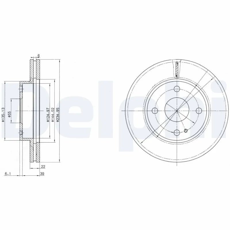 Disc frana Delphi BG2629